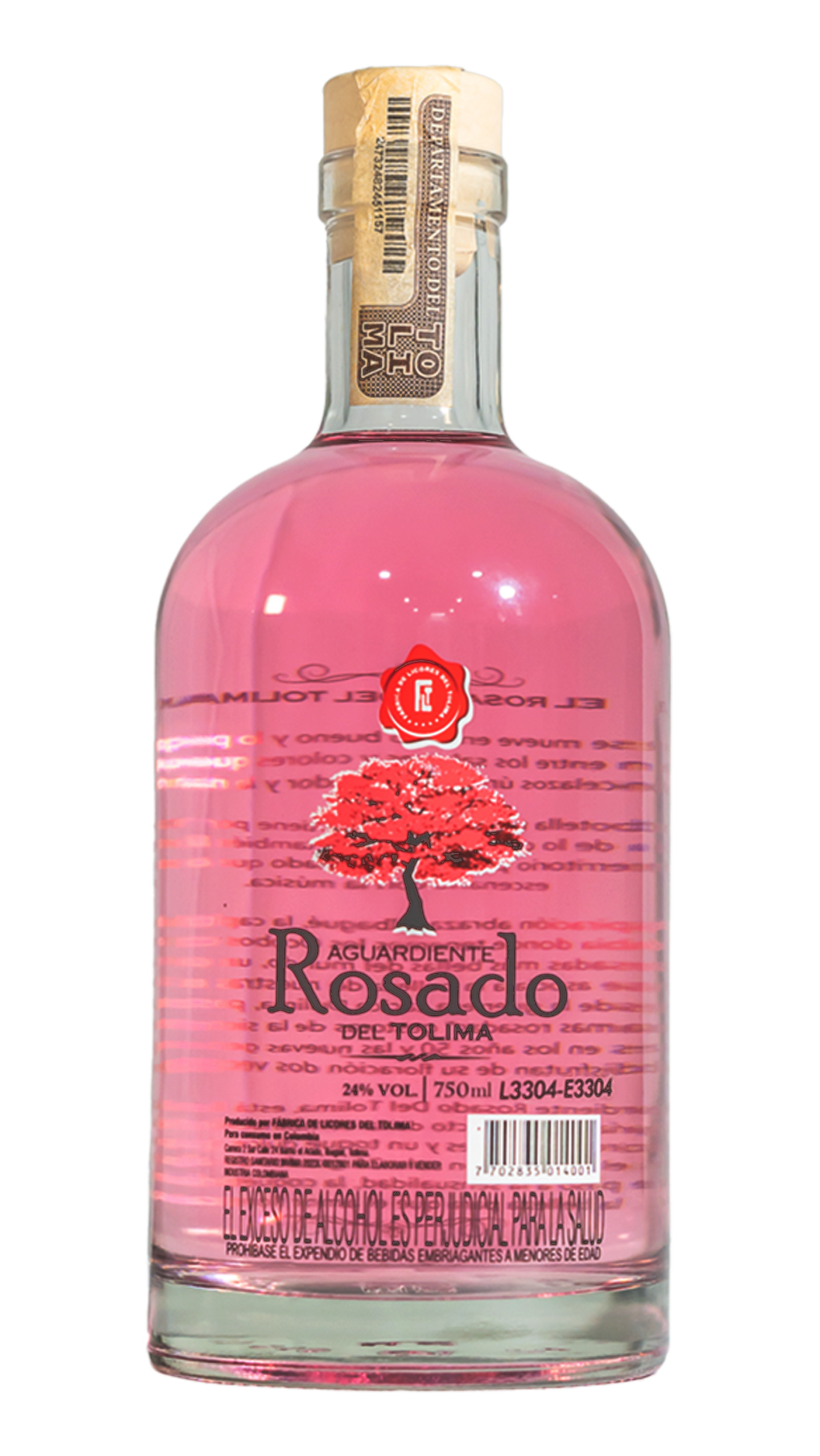 Aguardiente Rosado del Tolima