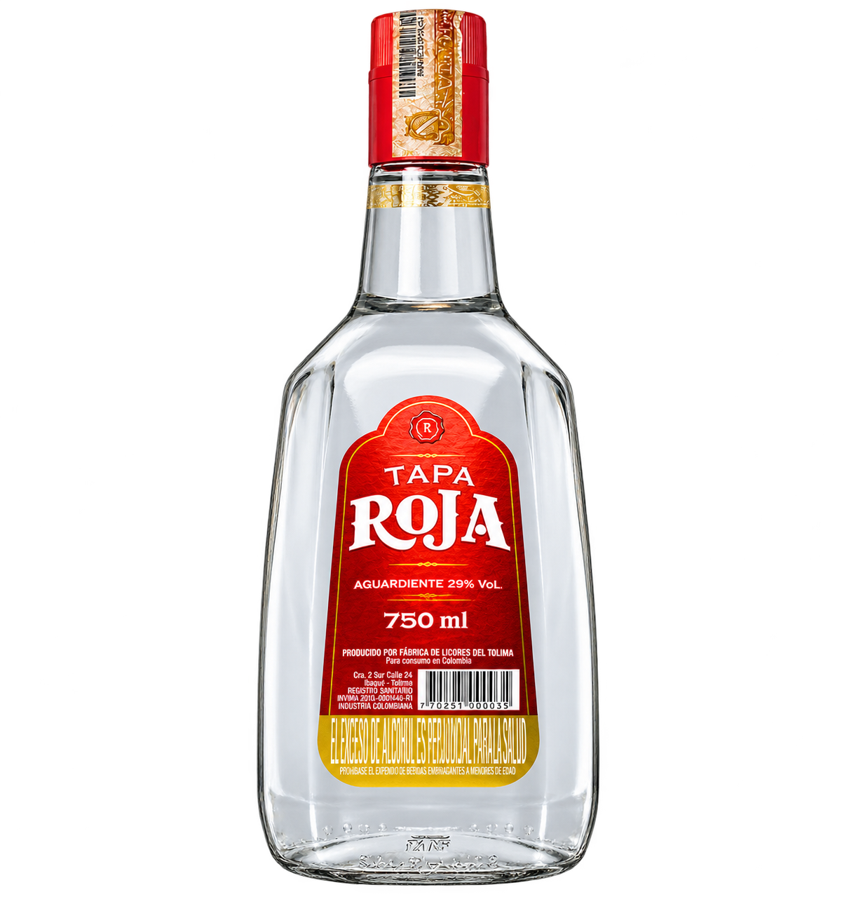 Aguardiente Tapa Roja Tradicional
