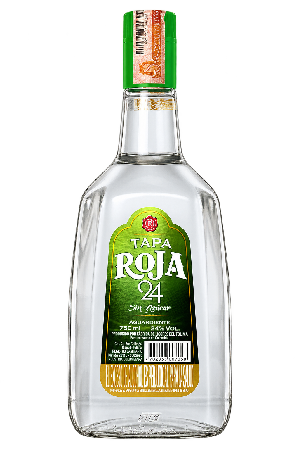 Aguardiente Tapa Roja 24